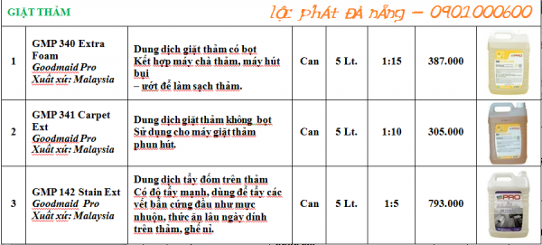 GIẶT THẢM.