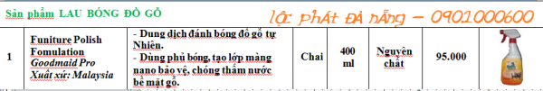 Sản phẩm LAU BÓNG ĐỒ GỖ.