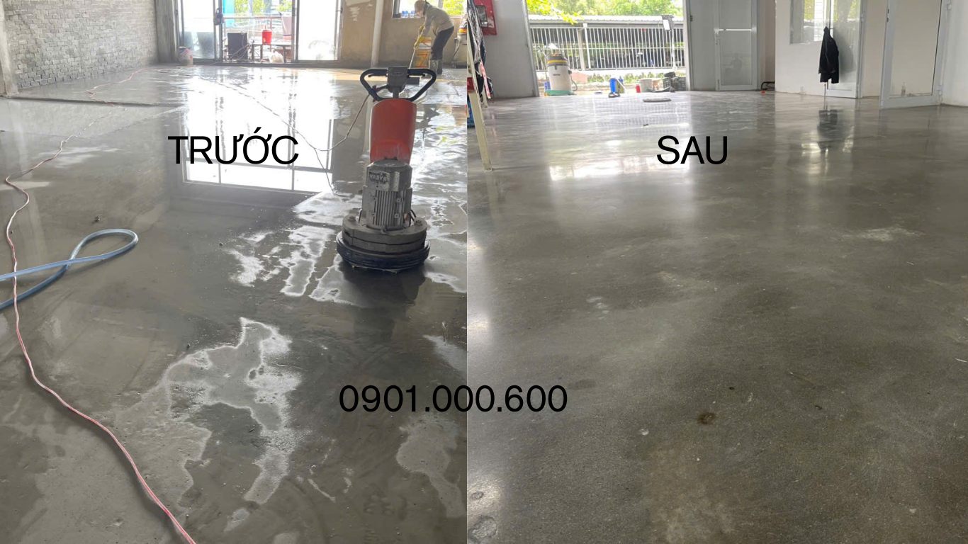 Nền bê tông sau mài bóng - 0901.000.600 Đà Nẵng
