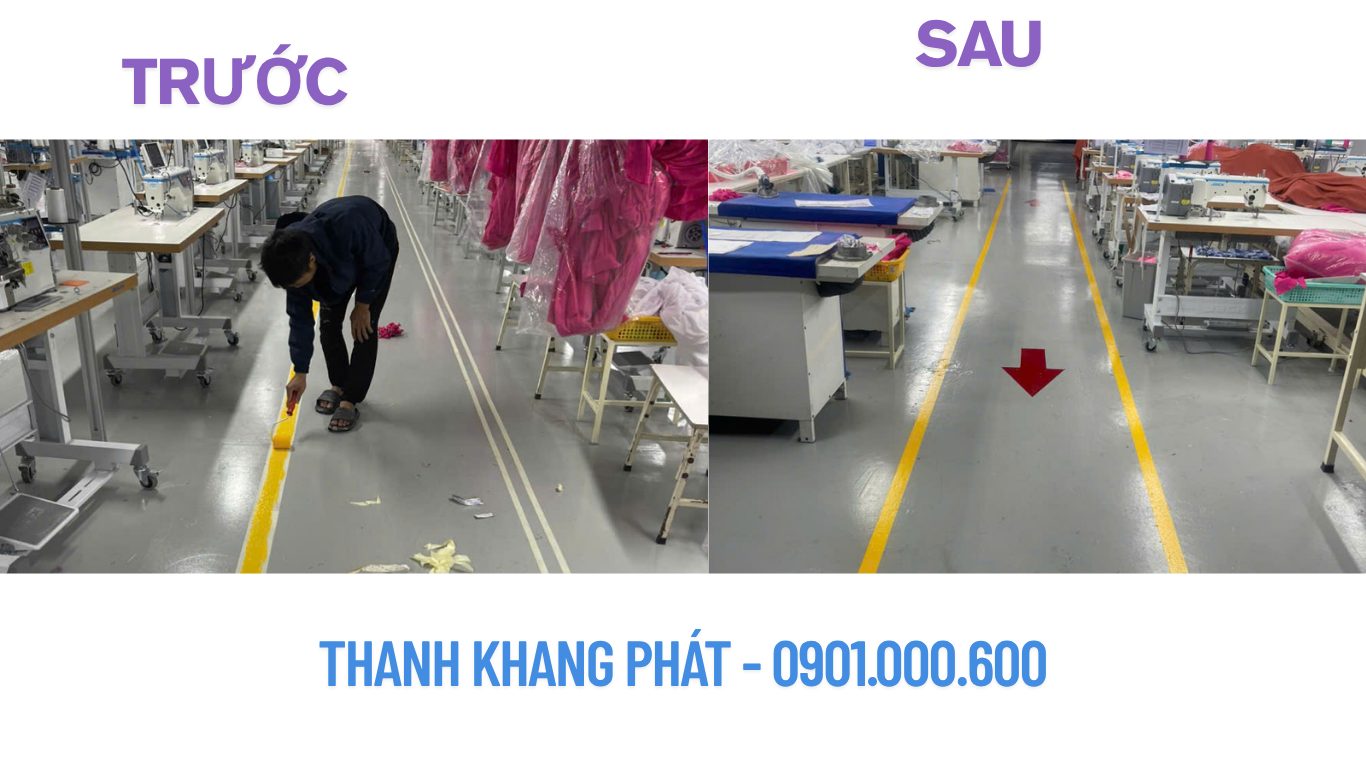 Phân làn lối đi - thanh khang phát